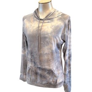 Hello mello Loungewear Tie-Dyed Super soft lightweight Sweatshirt w carry pouch